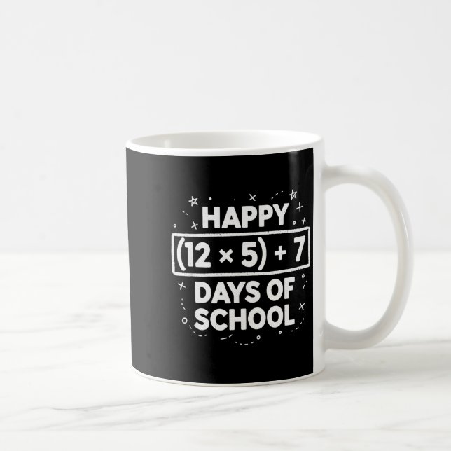 Happy 67th Day Of School Teacher Student Boys Girl Kaffemugg (Höger)