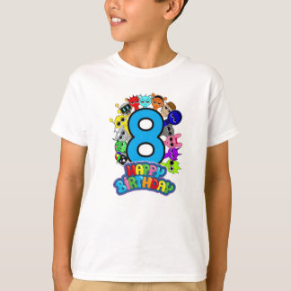 Happy 8th Birthday Sprunki - Simon Oren Funbot T Shirt