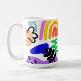 Happy and colorful abstract designs kaffemugg