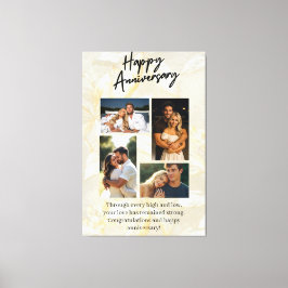 Happy Anniversary Custom Collage Canvastryck