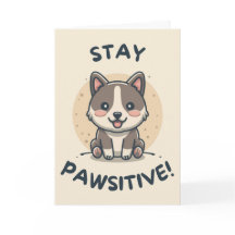 Happy Anniversary Cute Funny Simple Dog Card