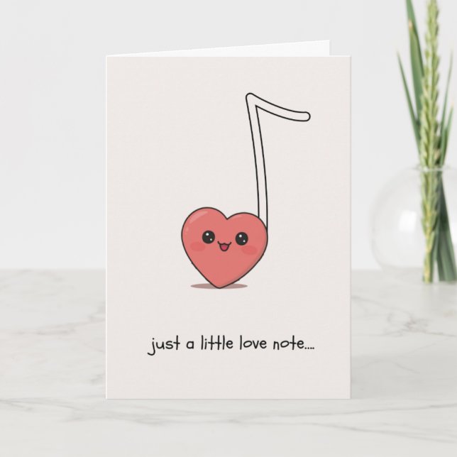 Happy Anniversary Cute Funny Simple Note Card Kort (Framsida)