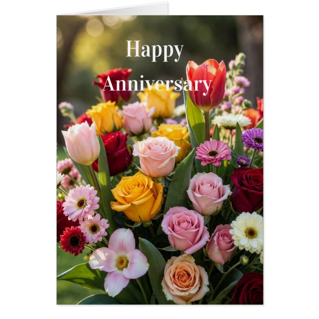 Happy Anniversary Hälsningskort (Framsidan)