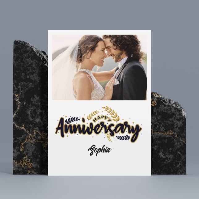Happy Anniversary With Photo Card Tack Kort (Skapare uppladdad)