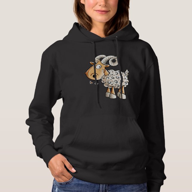 Happy Aries Sheep Zodiac Sign For Aries T Shirt (Framsida)