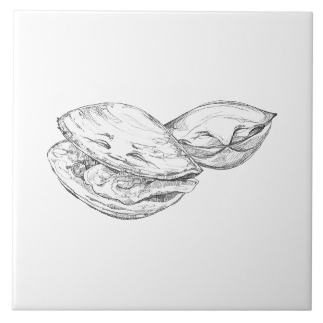 Happy As A Clam Tile Kakelplatta (Framsidan)