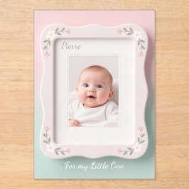 Happy Baby Floral Pink Green Frame
