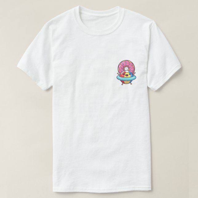 Happy Beach Ball Character in Pool Float with Pink T Shirt (Design framsida)
