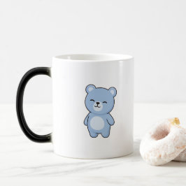 Happy Bear Minimal Kawaii Style Magisk Mugg