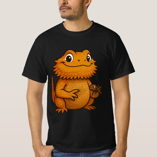 Happy Beardie T Shirt (Framsida)