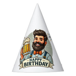 Happy Birthday Beer Party Hat for Men