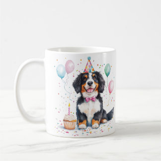 Happy Birthday Bernese Mountain Dog Kaffemugg