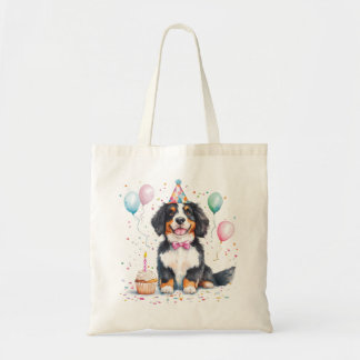 Happy Birthday Bernese Mountain Dog Tygkasse