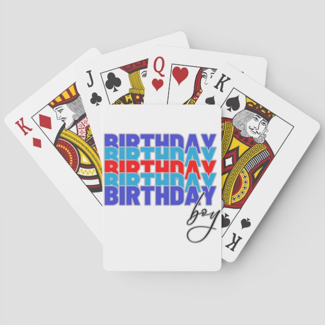 Happy birthday boy. Celebrating your birthday... Casinokort (Baksidan)
