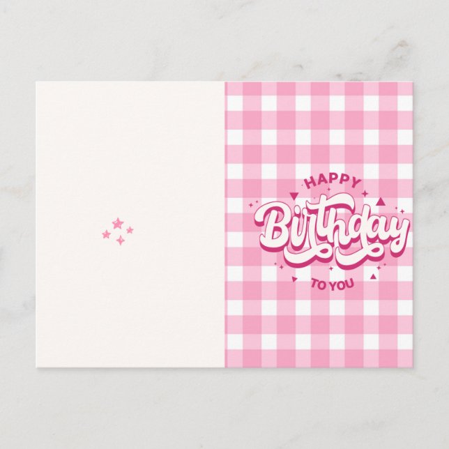 Happy Birthday Card | Birthday Greeting Card  Vykort (Framsida)
