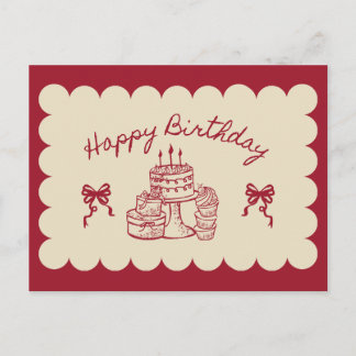 Happy Birthday Card | Birthday Greeting Card  Vykort