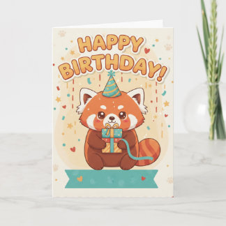 happy birthday card cute for women kort