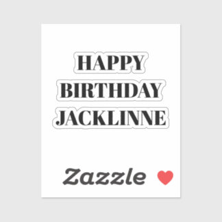 Happy Birthday Card You Can Use In All Contextes Klistermärken