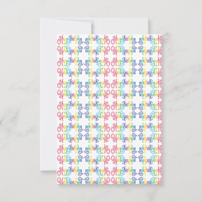 Happy Birthday Cards Anteckningskort (Framsida)