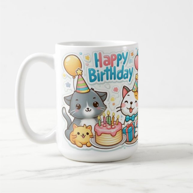 Happy Birthday   Collection  Design Kaffemugg (Vänster)