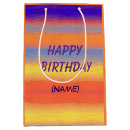 Happy Birthday Colorful Brushstroke Personalized