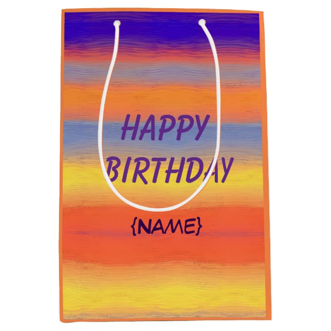 Happy Birthday Colorful Brushstroke Personalized (Framsidan)