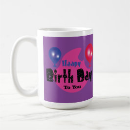 Happy Birthday – Colorful Celebration Party Design Kaffemugg