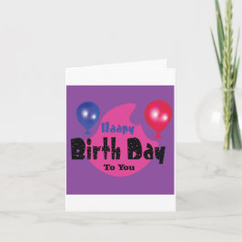 Happy Birthday – Colorful Celebration Party Design Kort