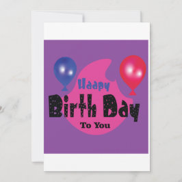 Happy Birthday – Colorful Celebration Party Design Tack Kort