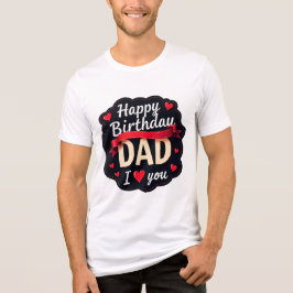 Happy Birthday Dad-i love you dad T Shirt