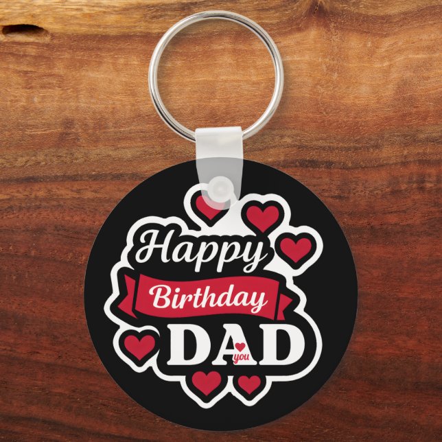 Happy birthday Dad Nyckelring (Baksida)
