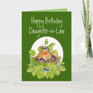 Happy Birthday Daughter-in-Law Robin on Nest Kort