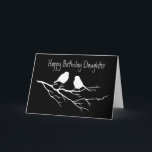 Happy Birthday Daughter Special Friend, Two Birds Kort<br><div class="desc">Happy Birthday daughter and Special Friend,  Two Birds chatting to each other.</div>