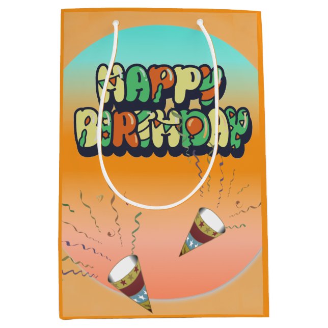 Happy Birthday Design Gift Bag (Framsidan)