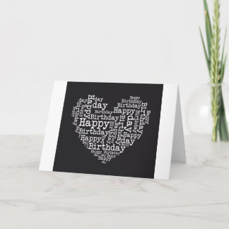 Happy birthday design kort