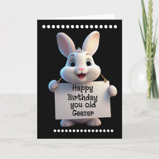 HAPPY BIRTHDAY Folded Greeting Card Kort
