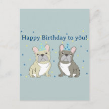 Happy birthday French, bulldog
