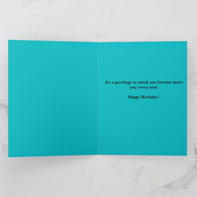 Happy Birthday Funfetti Card Kort (Inuti)