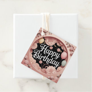 Happy Birthday Gåvor Etiketter