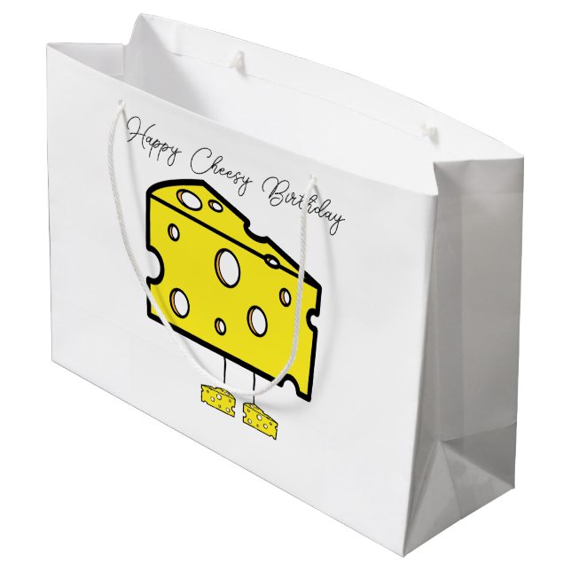 Happy Birthday Gift Bag Cheesy Birthday (Baksidan Vinklad)