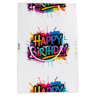 Happy Birthday Gift Bag Design