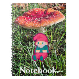 Happy Birthday, gnoom Pixelart, Pixel Art  Anteckningsbok