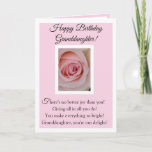 Happy Birthday Granddaughter Card Kort<br><div class="desc">Happy Birthday Granddaughter</div>