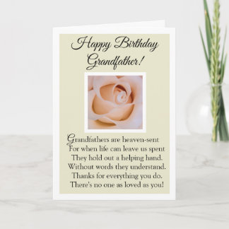 Happy Birthday Grandfather Card Kort