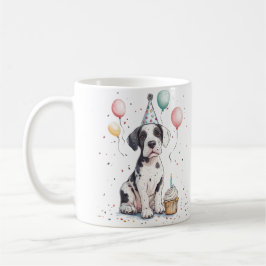 Happy Birthday Great Dane Puppy Cupcake Kaffemugg