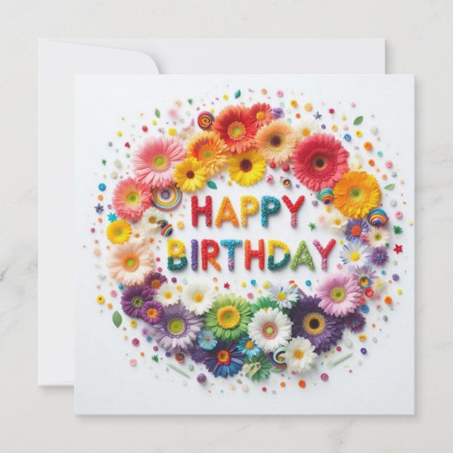 Happy Birthday Greeting Cards Julkort (Framsida)