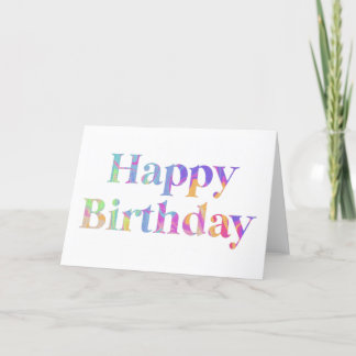 Happy Birthday Greetings card 5x7 Tack Kort