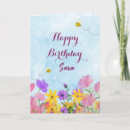 Happy Birthday Greetings Card Kort