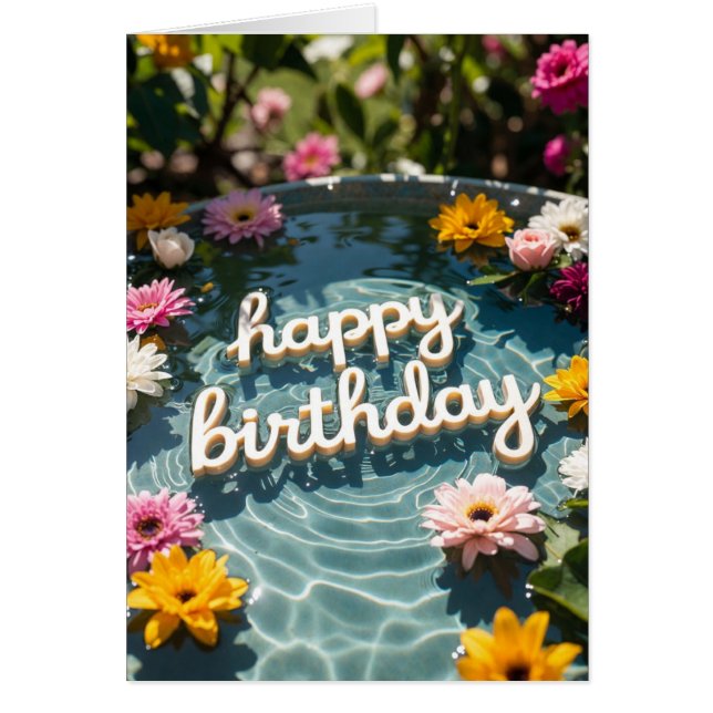 Happy Birthday Hälsningskort (Framsidan)