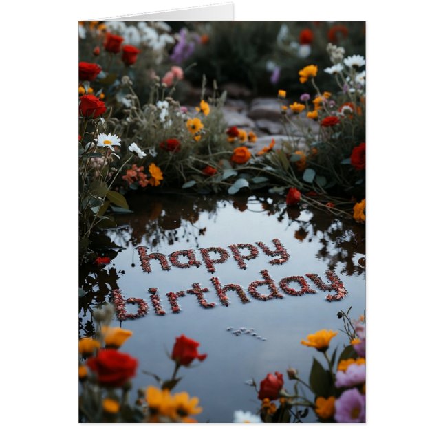 Happy Birthday Hälsningskort (Framsidan)